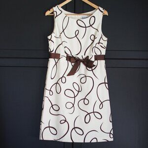 Jessica Howard | Sleeveless Midi Dress with Bow at Waist